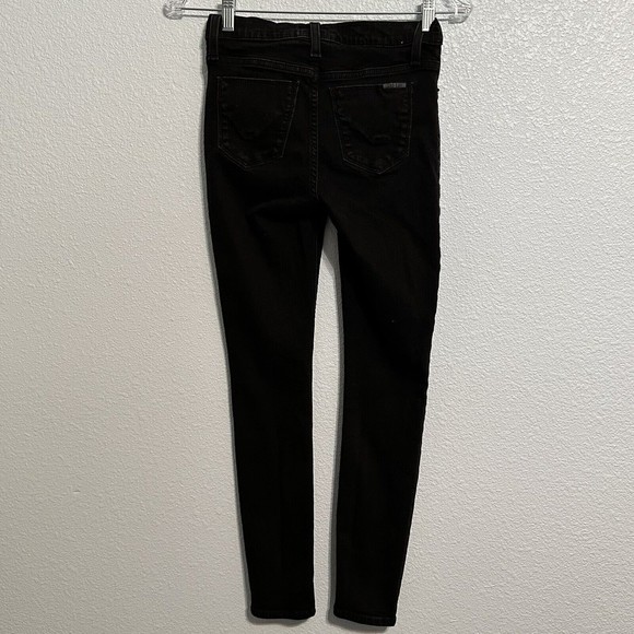 Hudson Size 25 Womens Jeans Natalie Skinny Mid Rise Black Denim 25x26 - Picture 3 of 10